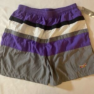 SALE! Vintage 1981 Colorblock Swim Shorts NWT